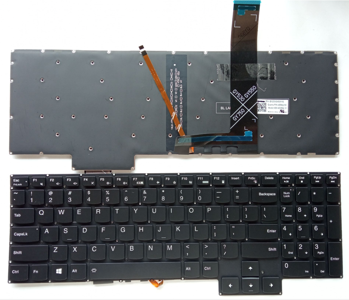 Picture of New Replacement Laptop Keyboard For LENOVO Y7000 2020/R7000 2020 BLACK Backlit US Layout